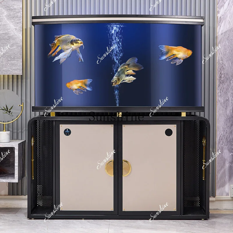 

Living room fish tank large 1.5 meters bottom filter water-free office acrylic FT