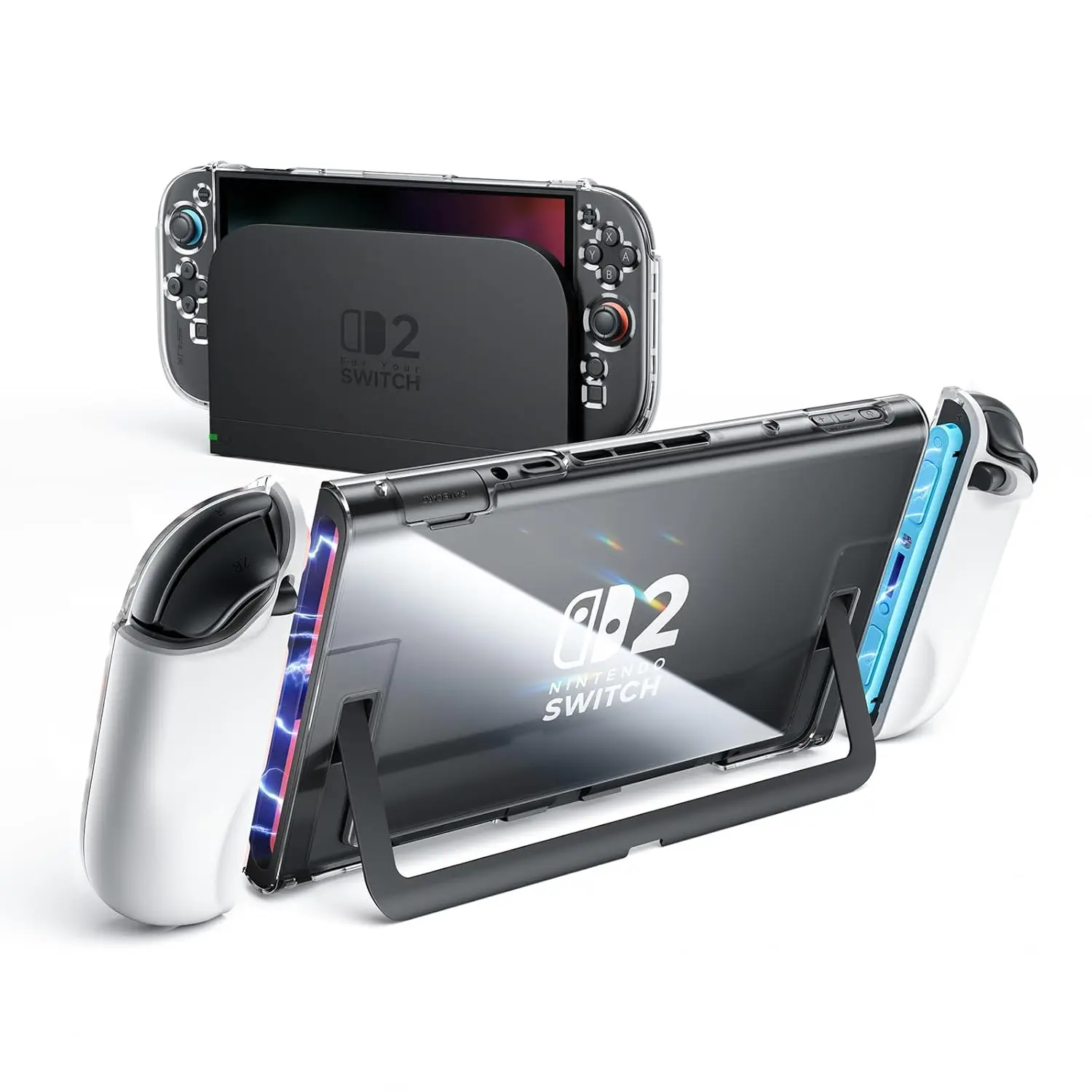 

TPU Dockable Case for Nintendo Switch 2,Separable Protective Cover for Switch Gen 2025 Console & Joy-Con Controller Accessories