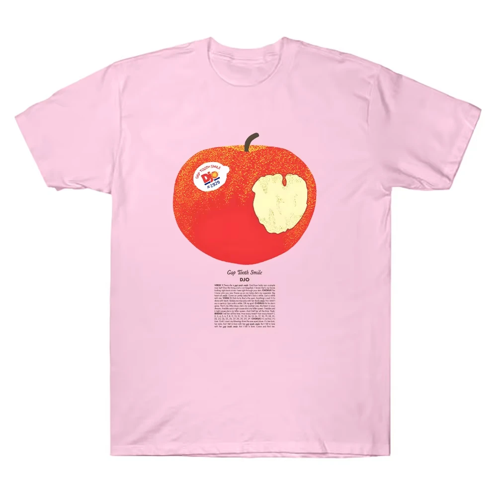 Women Top Y2k Clothing Girl Female Bitten Red Apple Print Fruit Poster Graphic Clothes Y2k Kawaii Cute Tops Women's T-shirts
