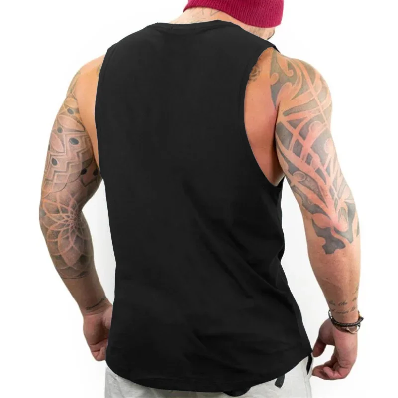 Muscleguys 2025 Summer Solid Bodybuilding Sleeveless Shirt Fitness Stringer Men Tank Tops Muscle Vest Undershirt Gym Tanktops