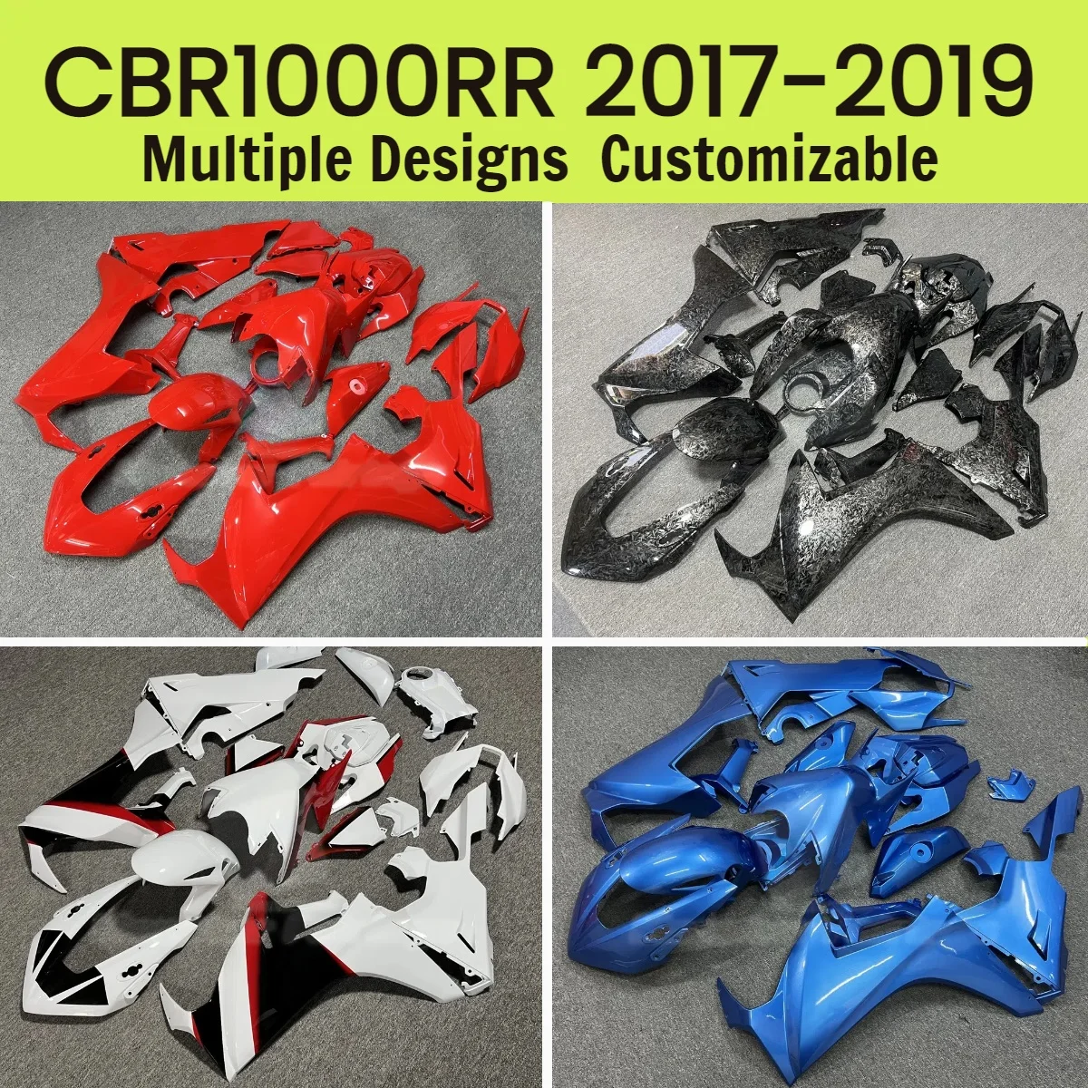 Hot Style Fairing Kit CBR 1000RR 2017 2018 2019 Prime ABS Fairings Injection Motorcycle for Honda CBR1000RR 17 18 19