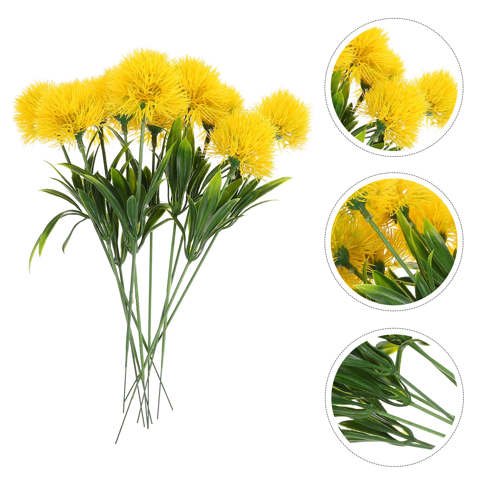 

10Pcs Lifelike Artificial Dandelions Fake Flowers Elegant Home DIY Decor Fake Dandelions Faux Flower Simulation Flower Adornment