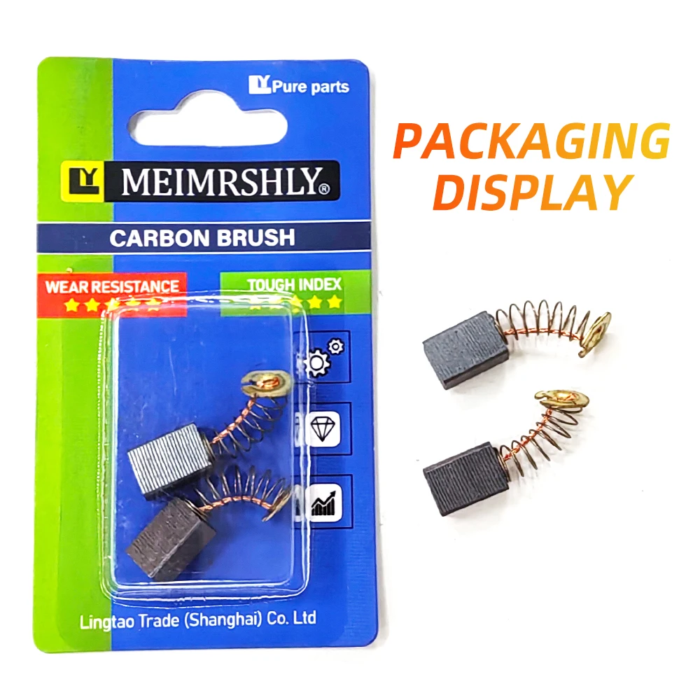 แปรงคาร์บอนมอเตอร์ไฟฟ้า MEIMRSHLY 50 ชิ้นเหมาะสําหรับการบํารุงรักษามอเตอร์แปรงคาร์บอน