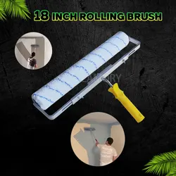 18 inç rulo boya fırçası mikrofiber 18mm uzun peluş boyama kolu aracı duvar dekoratif boyama kolu aracı desteği