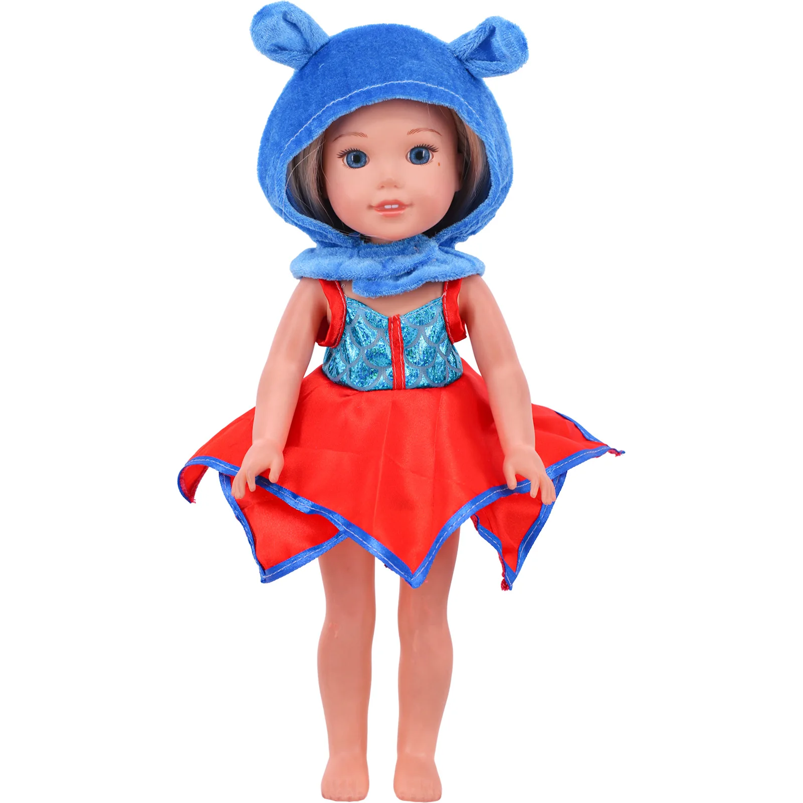 2PCS/Set 14.5Inch Doll Clothes Shoes Dress Casual Daily Clothes For 32-34cm Paola Reina Doll Accessories Children's Toy Girl Gif