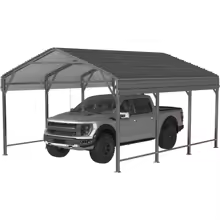 10' x 15' Galvanized Metal Carport
