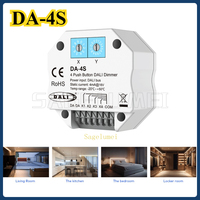 DA-4S 4 Push Button Dimmer DALI Signal Work with DALI Master/ Bus Power Supply  Encoding switch select addresses  For LED Light