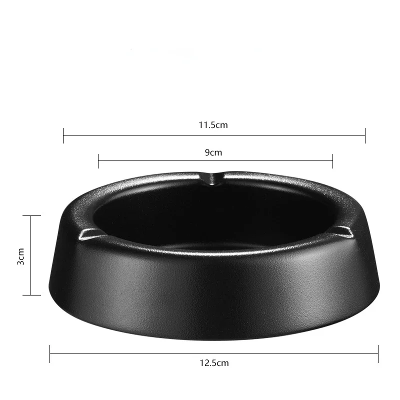 Laser Engraving Ashtray Personalization Cigar Ash Tray Thickened Stainless Steel Garbage Storage Container customized logo name