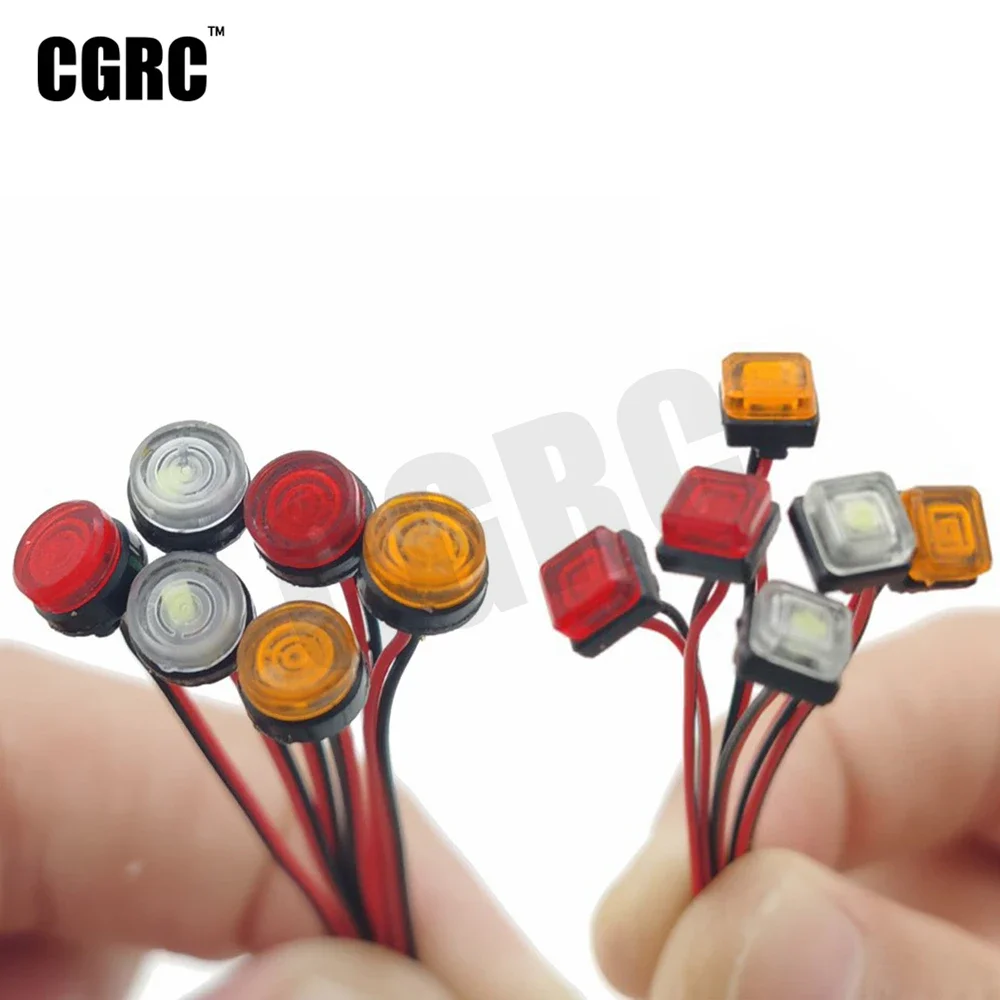 2pcs LED Side Contour Light Width Lamp for 1/14 Tamiya RC Truck Dump 3363 56348 56352 Actros Scania R620 56323 R730 MAN TGX