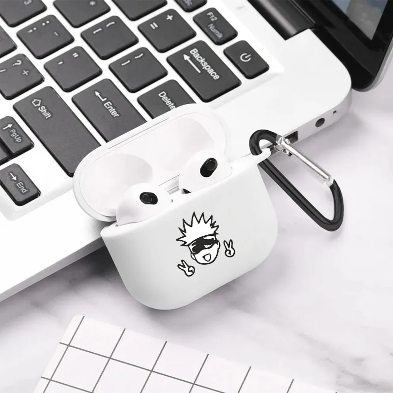Postać z kreskówki Anime Cool Airpod Case Cool Earphone Cover dla AirPods 2 3 Pro 2nd Generation Case Prezent dla przyjaciela fanów filmów — zdjęcie 3