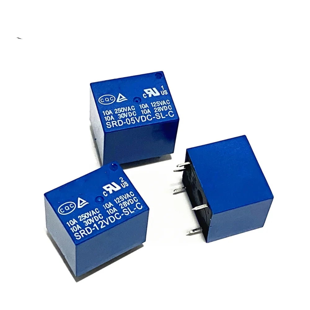 Relays SRD-03VDC-SL-C SRD-05VDC-SL-C SRD-06VDC-SL-C SRD-09VDC-SL-C SRD-12VDC-SL-C 3V 5V 6V 9V 12V 24V 48V 10A 250VAC 5PIN