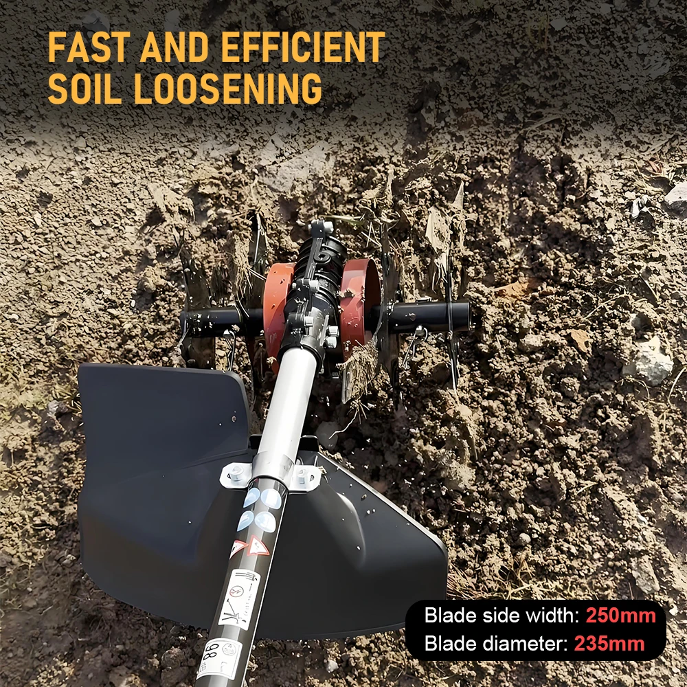 Handheld Loafer Lithium Microtillers Mini Loafer Garten Rasenmäher Tragbare Rasen Grubber Elektrische Bodenfräse