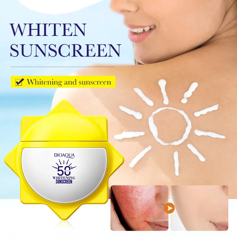 BIOAOUA Whitening Sunscreen Lotion Anti-aging Oil-Control Moisturizing Waterproof Sweatproof Facial Body Sunscreen SPF50+