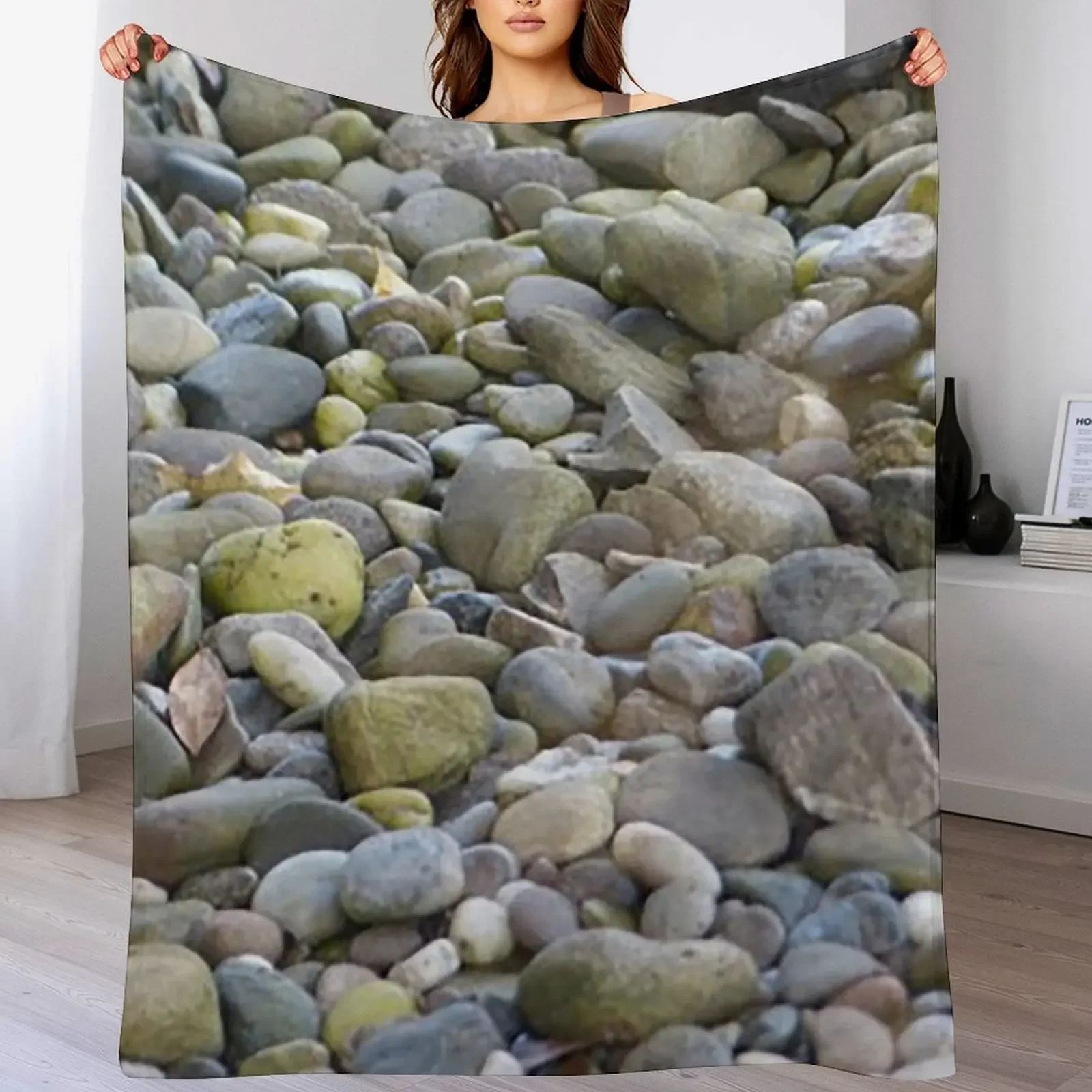 Stones, Pebbles, and Rocks Throw Blanket bed plaid manga Blankets