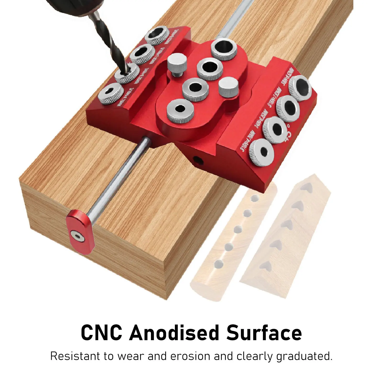 30 45 90 Angled Drill Guide Extended Positioning Multi Angle Woodworking Drill Jig