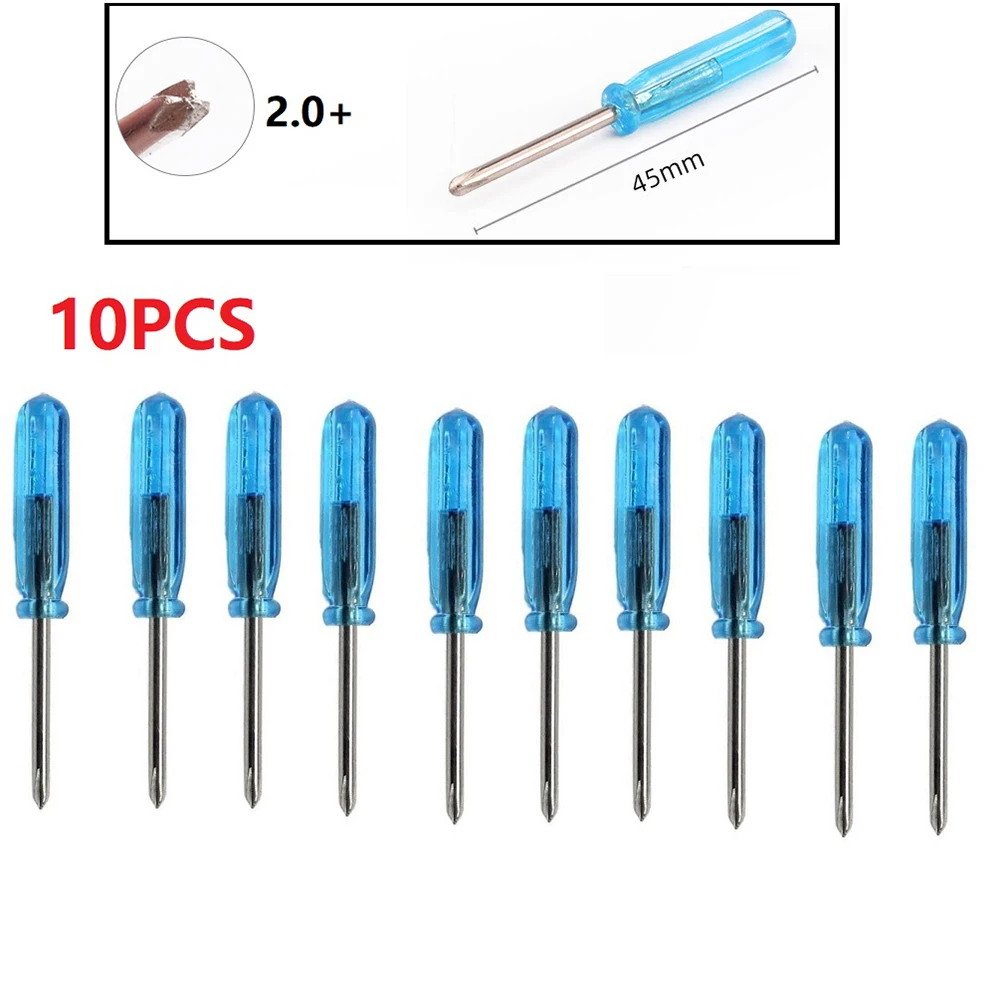 10pcs Mini Slotted Cross Screwdrivers Portable Screw Driver For X-Box Laptop Repair Tool Hand Tool 1.5+/1.5-2.0+/2.0-/3.0+/3.0-