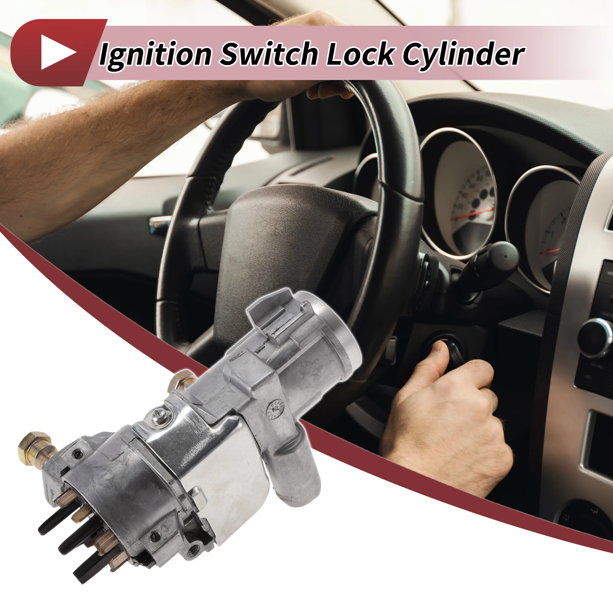 

Цилиндр замка зажигания UXCELL для Audi A4 98-09 No 4B0905851F Цилиндр переключателя зажигания