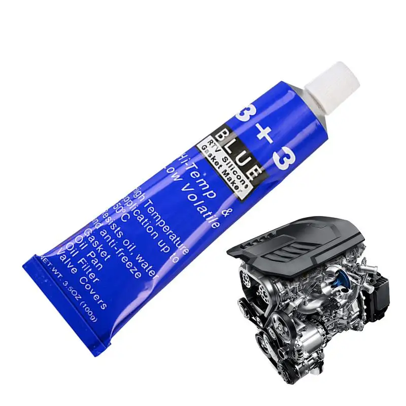 

Engine Silicone Sealant 3.5oz Engine Case Sealant Waterproof High-Temp Mechanical Equipment Crevice Filling Glue Auto Parts