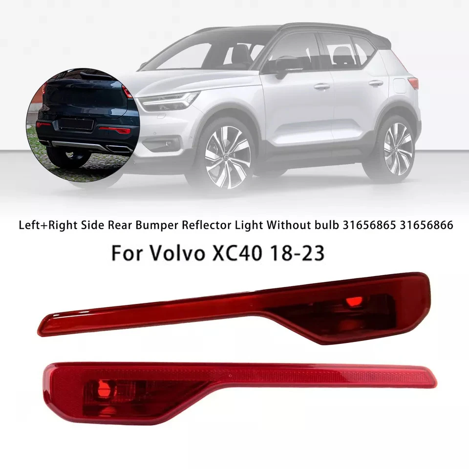 

Для Volvo XC40 2018 2019 2020 2021 2022 2023: задний боковой светоотражатель бампера 31656865 31656866