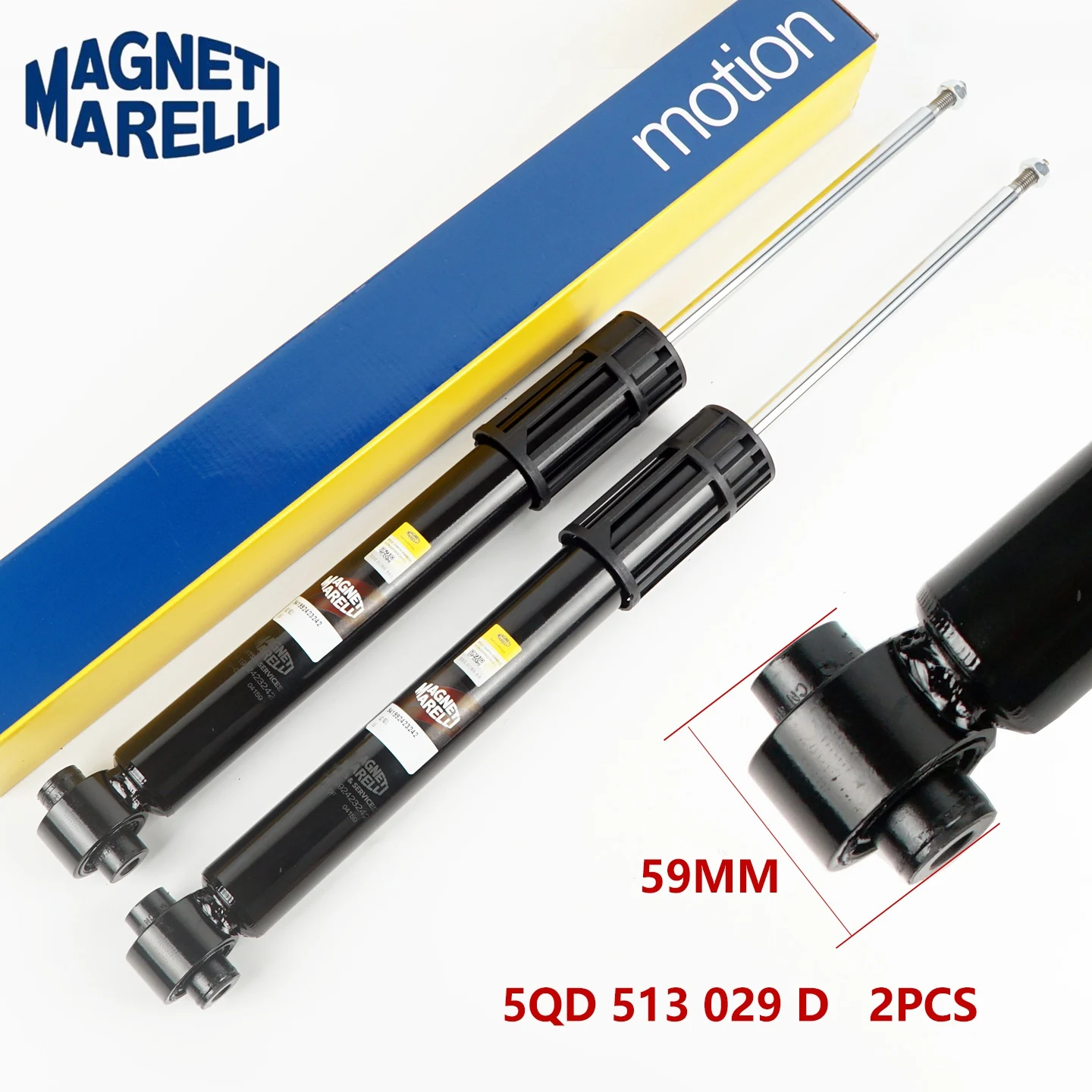 2 Stück 5Q0513029AS 5Q0513049CQ Hochwertiger Hinterer Stoßdämpfer für VW Tiguan Allspace Passat B8 Caddy Golf MK7 Skoda Octavia Leon – Detail 3