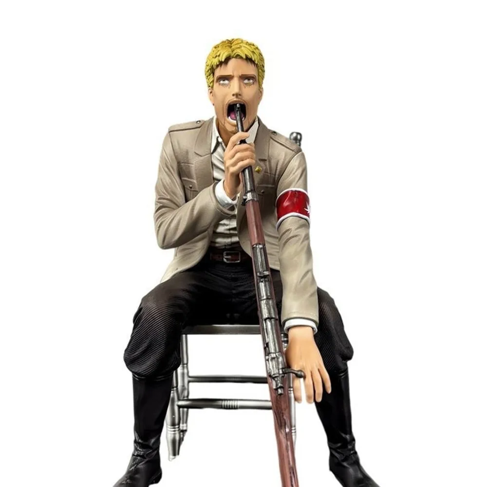 進撃の巨人-ライナー-アニメフィギュア-20cm-ライナー・ブラウン-pvc製スタチュー-デスクトップ装飾モデル-女の子向けおもちゃ