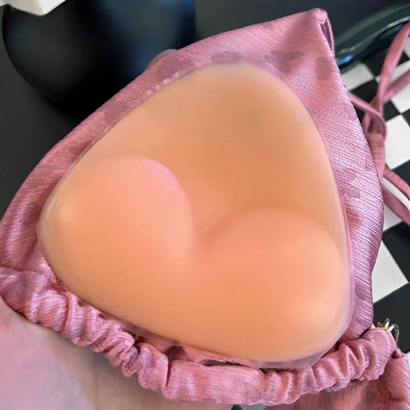Chest Push Up Sticky Bra Thicker Sponge Bra Pads Breast Push Up Enhancer Silicone Removeable Inserts Swimsuit Invisible Bra image 4