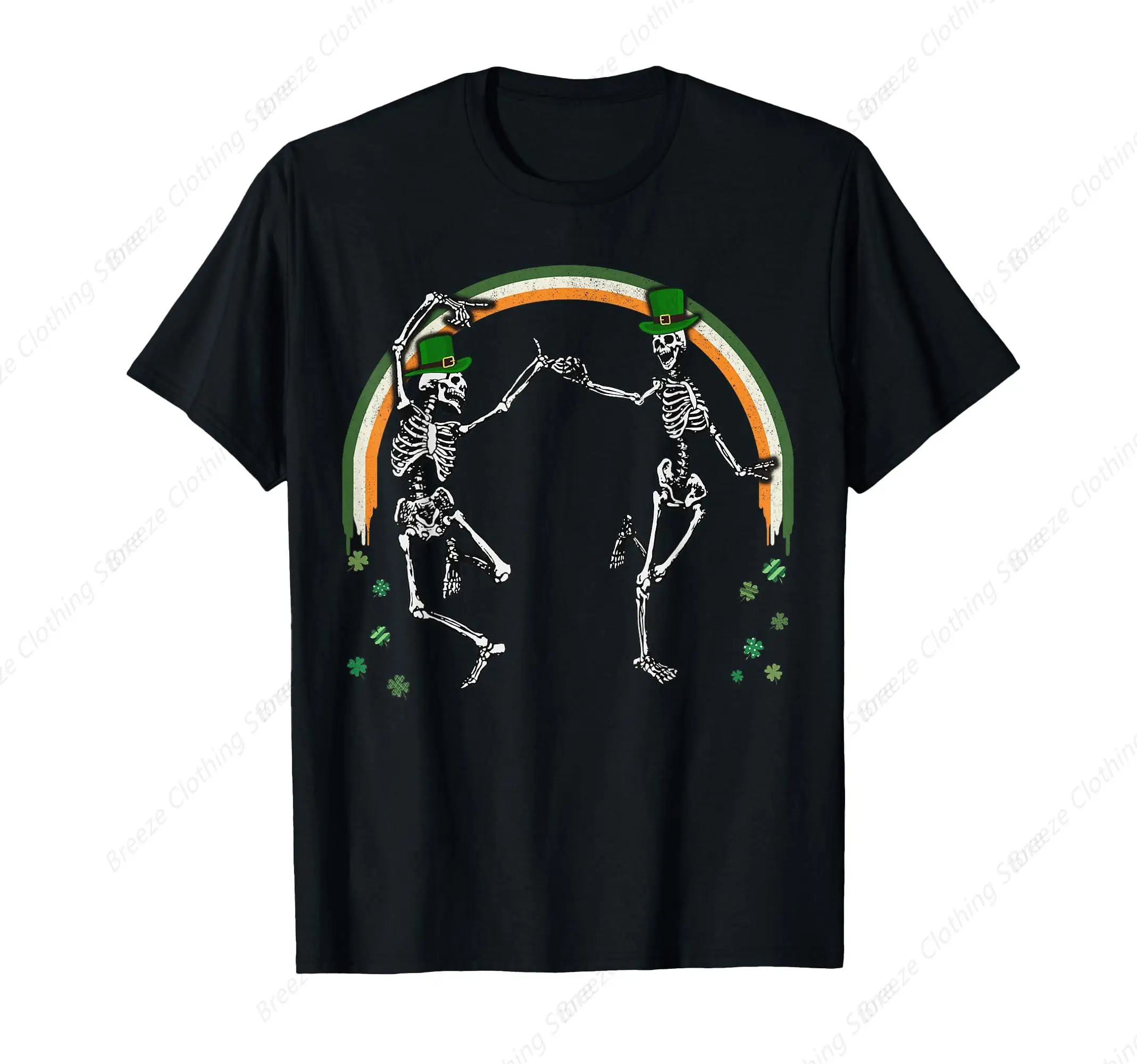 

"Happy St. Patrick's Day with These Vibrant Skewers!" Crew Neck Soft Fitted Tees S - 6XL Fresh Classic Basic T-shirts