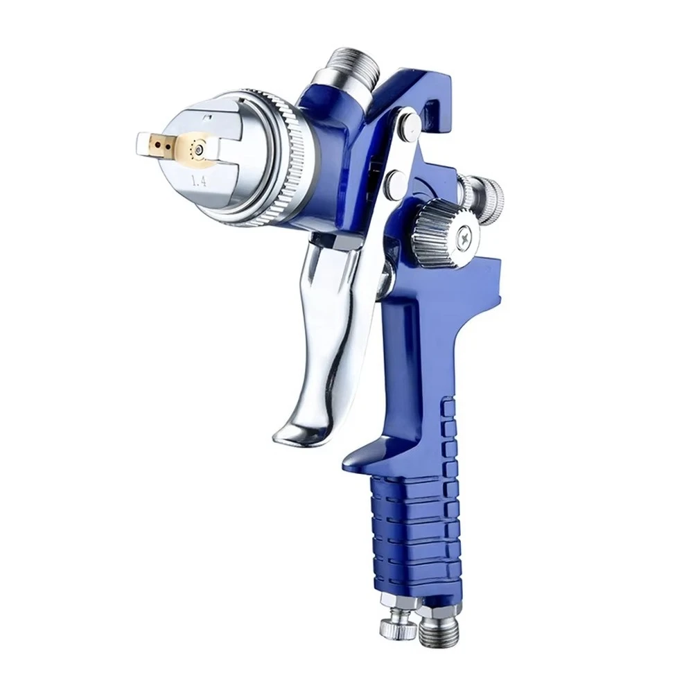 Pneumatic mini high atomization environmentally friendly paint gun 600ml capacity, automatic 1.4/1 mm 1000-3000psi adjustable