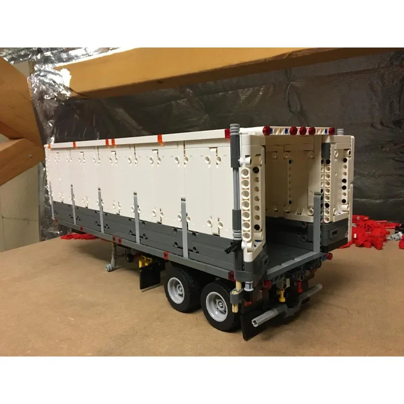 

MOC-25700, классическая новая модель грузового транспорта, полуприцепная коробка, 1098, детали, детский подарок на день рождения и Рождество для мальчиков, игрушка