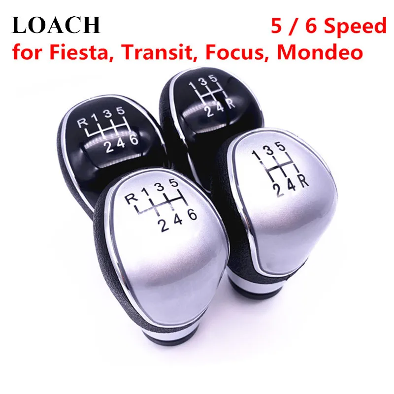 5 6 Speed MT Gear Shift Knob for Ford Focus mk2 FL Focus mk3 Fiesta mk7 Mondeo mk4 Transit Connect Kuga C-max FL B-max S-max Pen