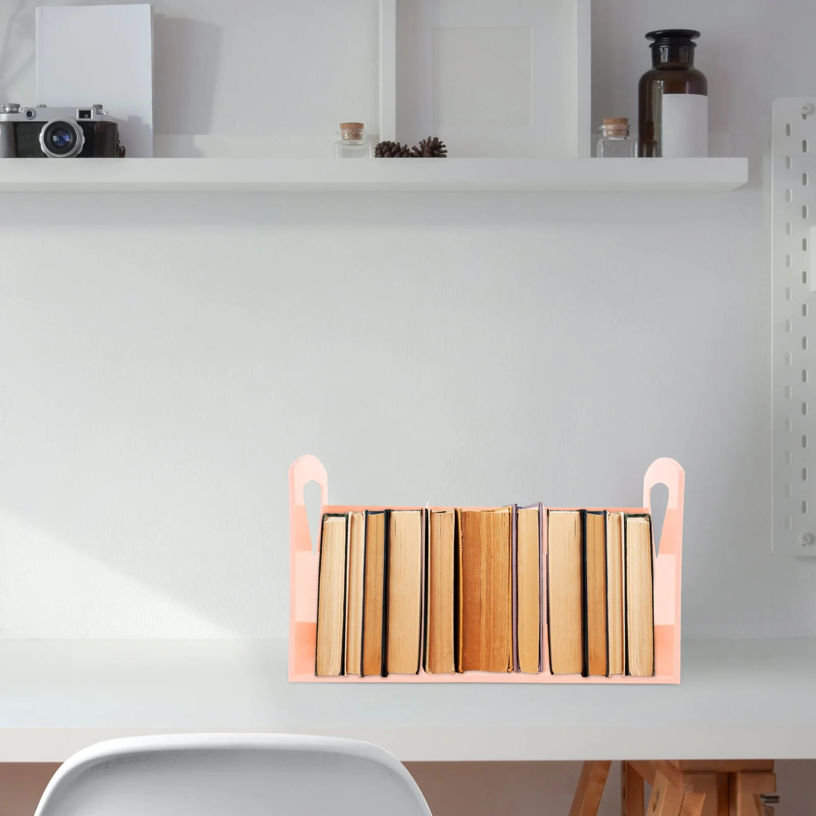 رف كتب محمول كبير الحجم، هيكل قوي، سطح أملس لملفات سطح المكتب والكتب والكتب والتخزين المكتبي المنزلي #3