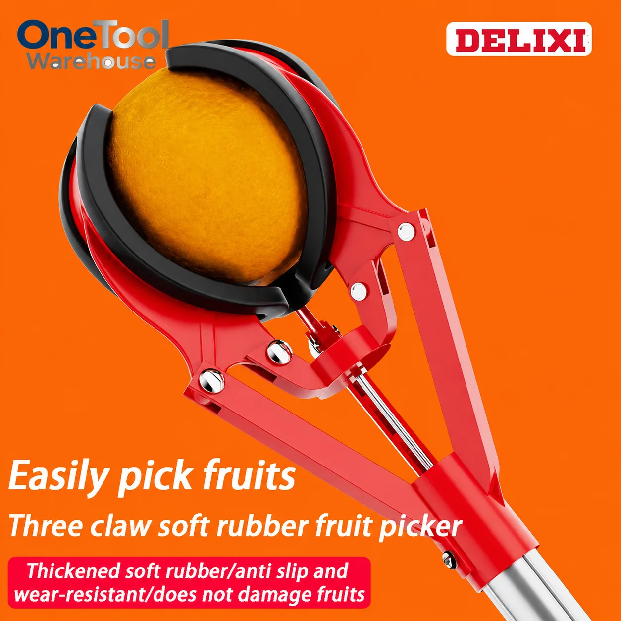 Fruit Picker Basket Telescopic Pole - Raccoglitore di Frutta con Asta Telescopica,
