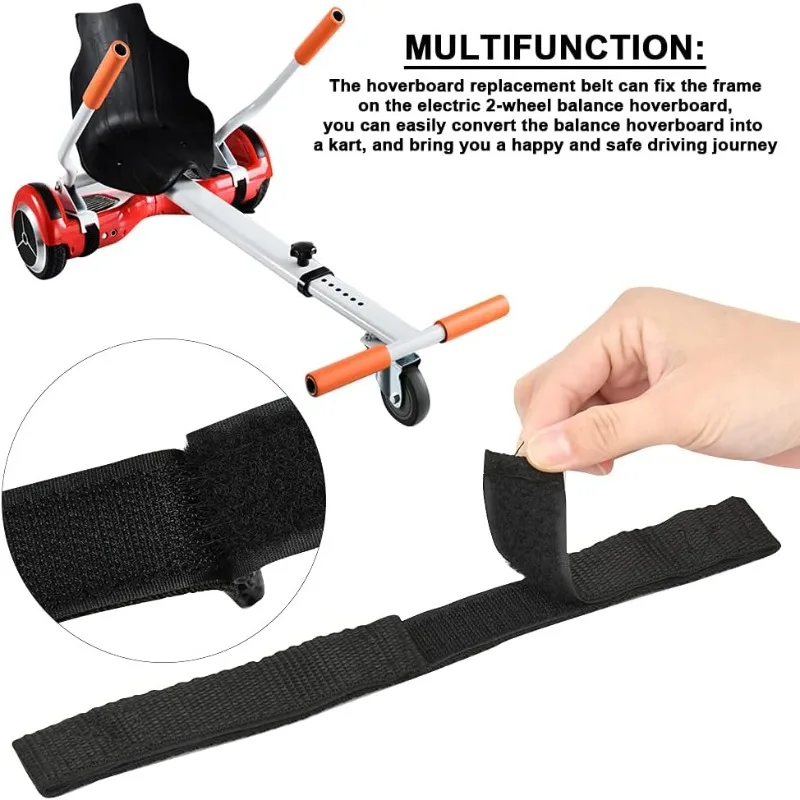 10 PCS Hoverboard Kart Straps, Seat Attachment Straps for Balance Scooter Kart