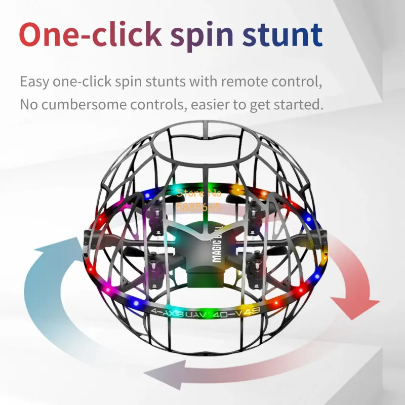 360 °   완벽 보호 축구 스타일 장애물 회피 원격 제어 쿼드콥터 3D 롤 자동 호버 헤드리스 듀얼 모드 RC 드론