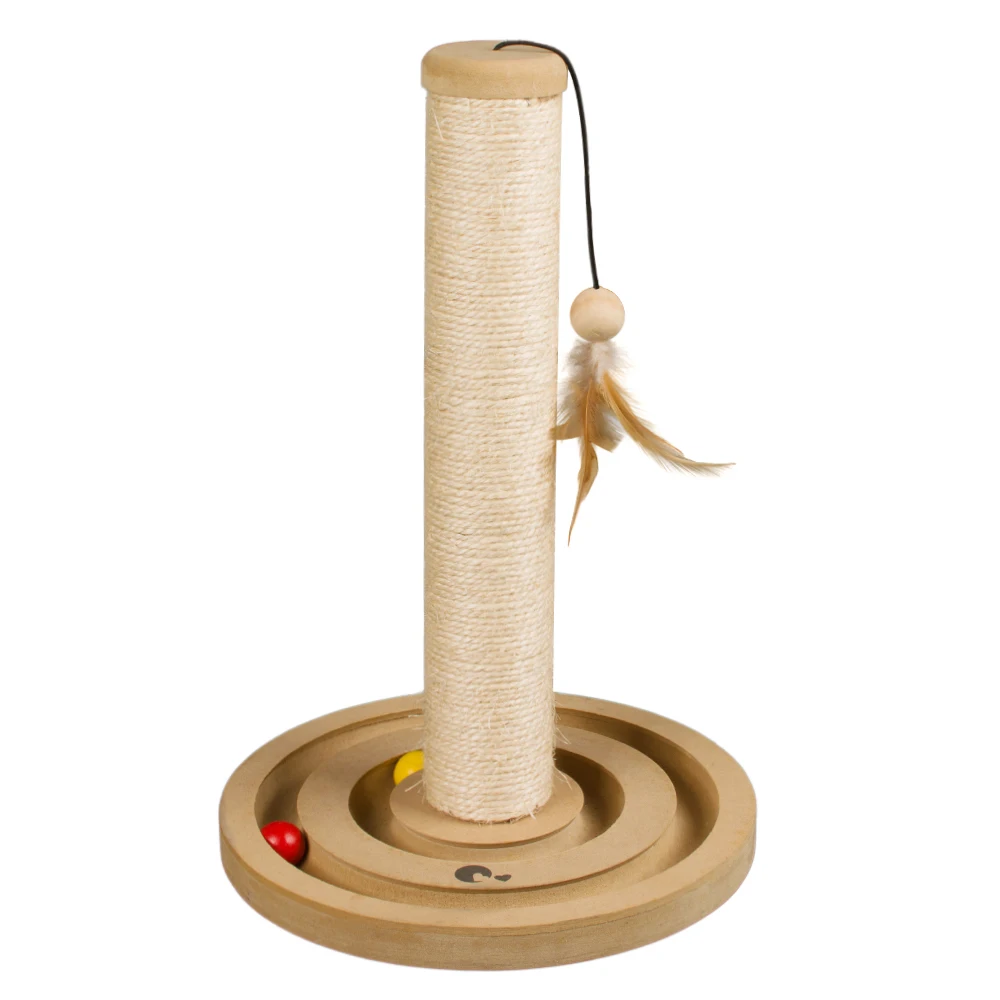 Wholesale Factory Manufacturer Sisal Wood Scratch Scratcher Tree Toy Pet Cat Post For Cat