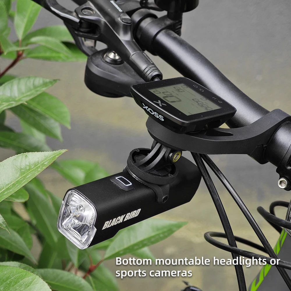 BiKe New Computer Mount Bracket With light holder Speedometer Handlebar For Geoid IGPSPORT XOSS G Magene CYCPLUS Gps Odometer