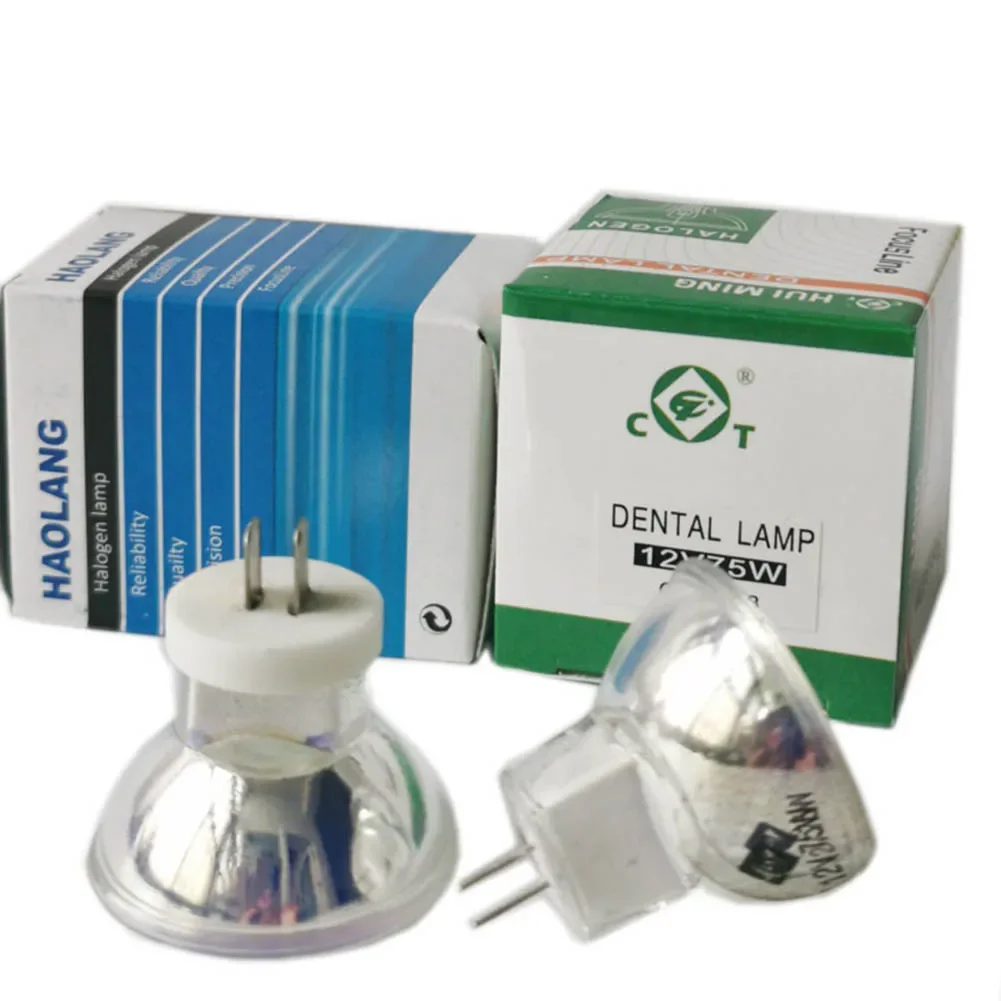 Dental Chair Halogen Bulb 12V 75W Fiber Optic Quartz Surgical Lamp For Dental Light Curing Unit Microscope Endoscope Accessories