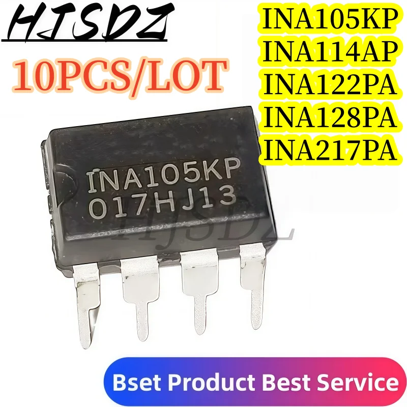 Spot shipment INA217P INA217AIP 【10PCS/LOT】DIP-8 INA128PA INA128P INA122PA INA122P INA114AP INA114 INA105KP INA105