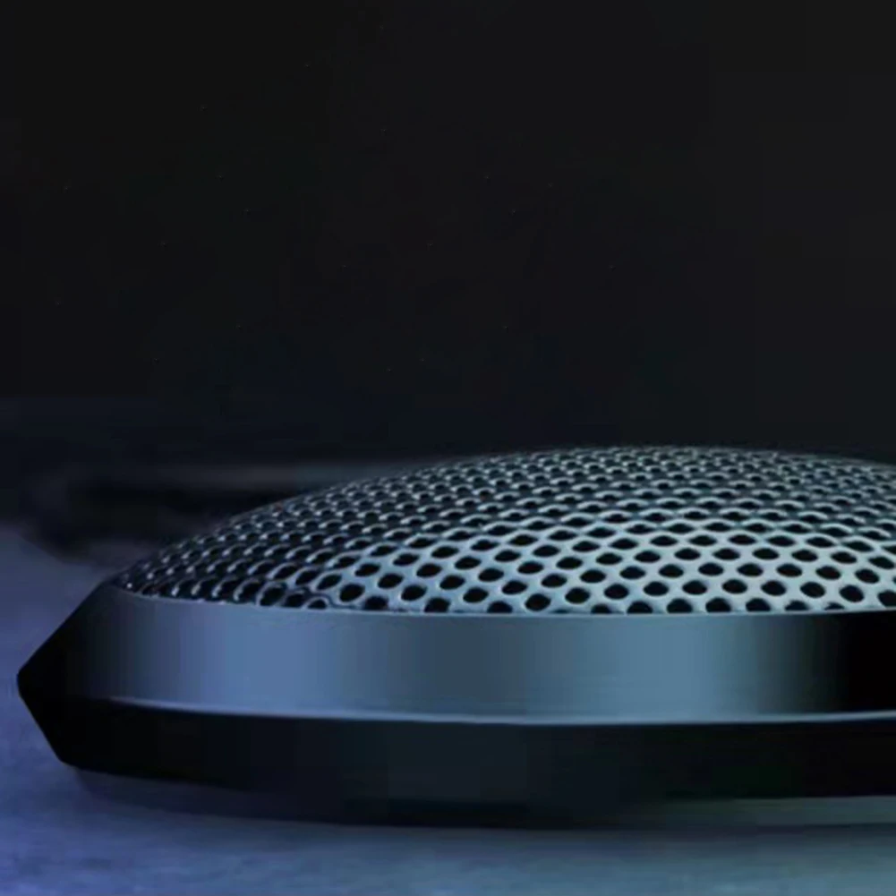 USB/3.5 มม. ไมโครโฟนประชุม Plug&Play 360 °   ไมโครโฟนคอนเดนเซอร์รอบทิศทางฐานกันลื่นคอมพิวเตอร์เดสก์ท็อปไมโครโฟนสําหรับแล็ปท็อปพีซี