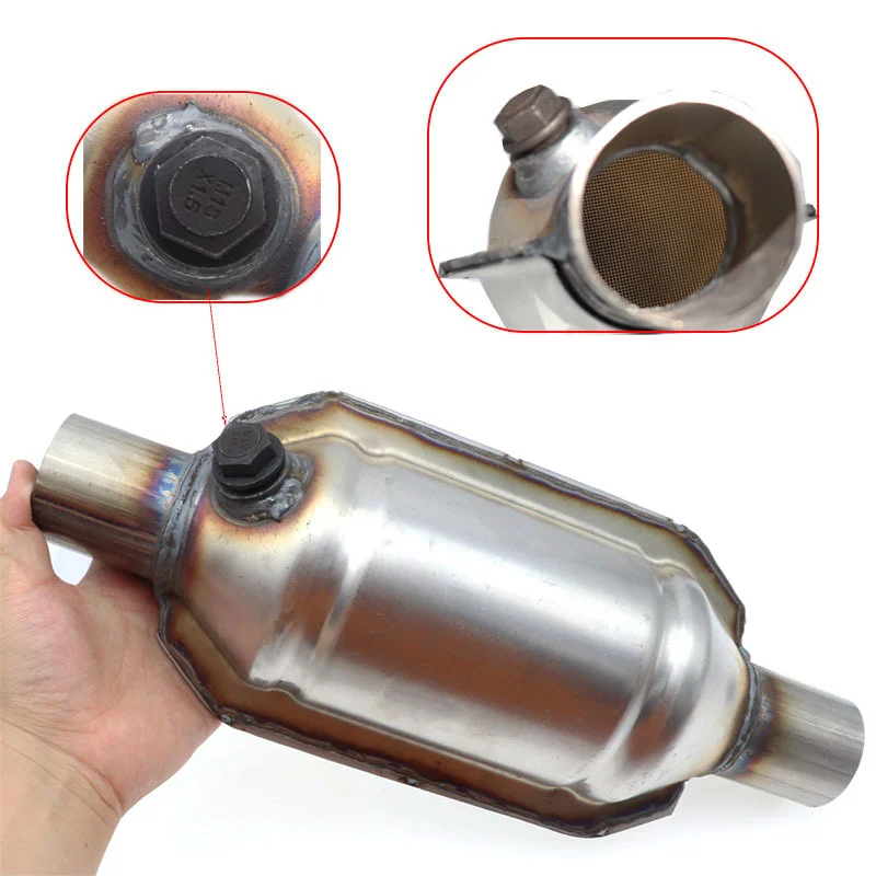 Universal 2inch 51mm EURO1 Catalytic Converter Premium Car Exhaust Pipe Corrosion-resistant Direct 400cell Fit Exhaust Converter