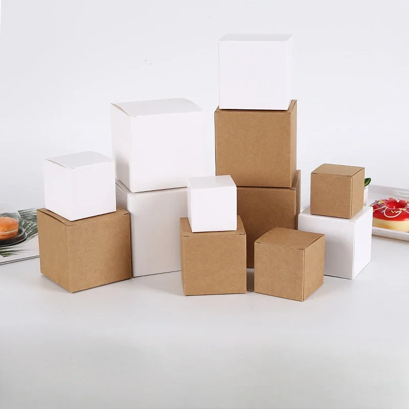 

10/20/50pcs Brown Kraft Paper Box For Packaging Handmade Soap Packing Box Small Gift Package Party Craft Gift Boxes