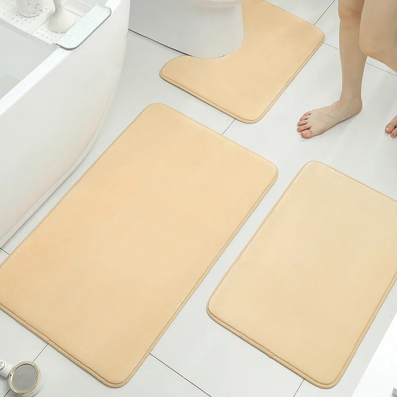 3-teiliges Badezimmer-Dekorationsset: Badematte, Türmatte, Saugfähige Matte, Rutschfeste Teppiche, WC-Bodenmatte, Duschvorleger