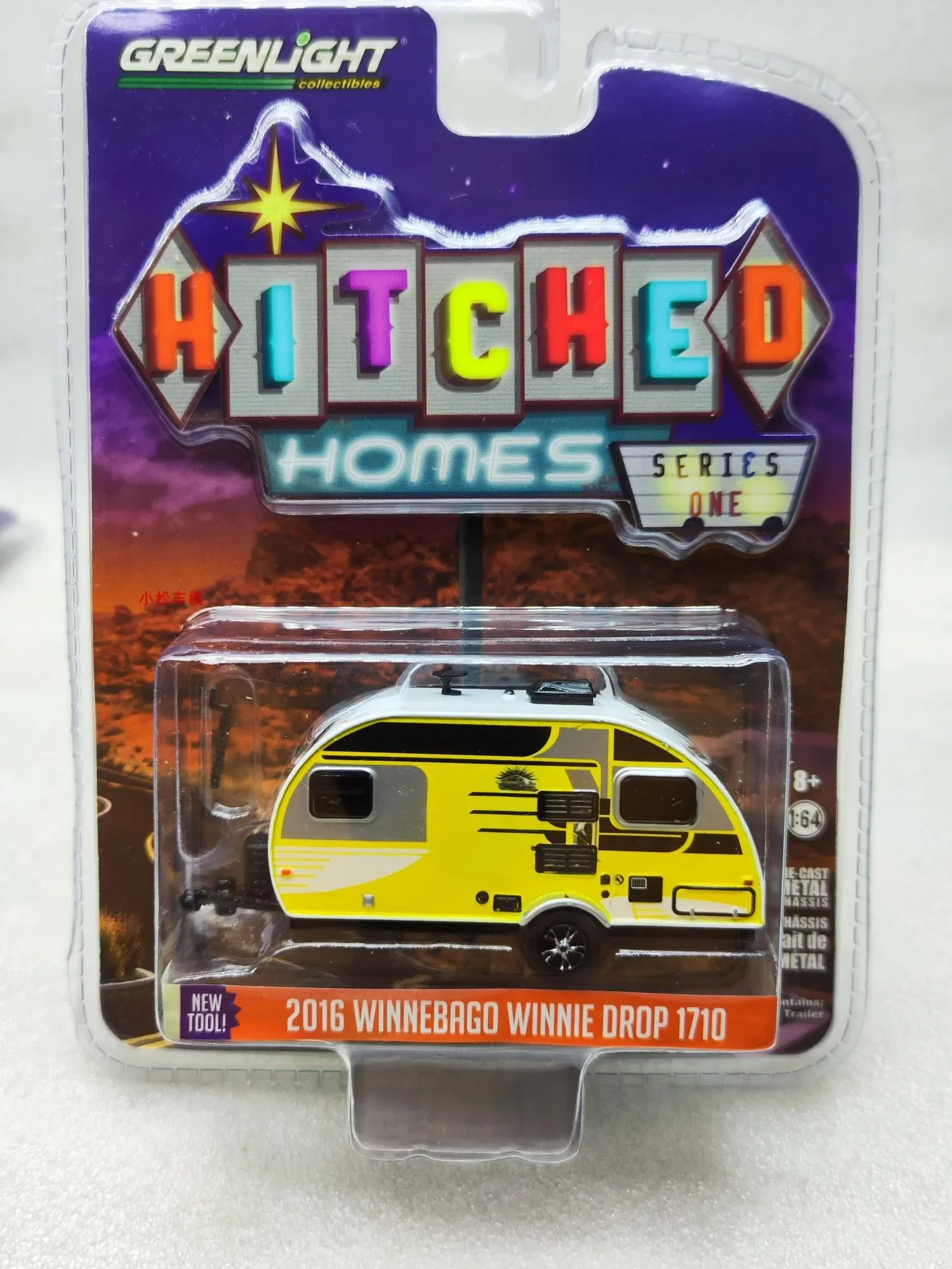 

1:64 2016 Winnebago Winnie Drop 1710, литая под давлением модель автомобиля из металлического сплава, игрушки для коллекции подарков