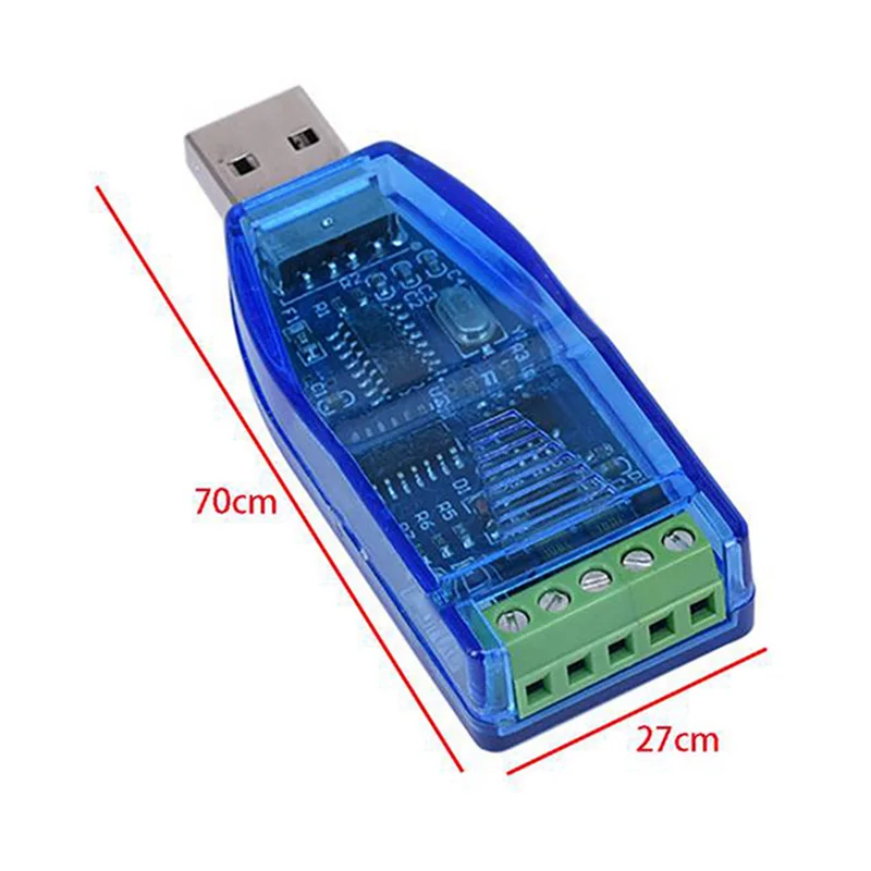 

4 шт. преобразователь USB в RS485, изолирующий модуль, обновленный промышленный телевизор, защита от электростатического разъема CH340E, стандартная плата разъема RS-485