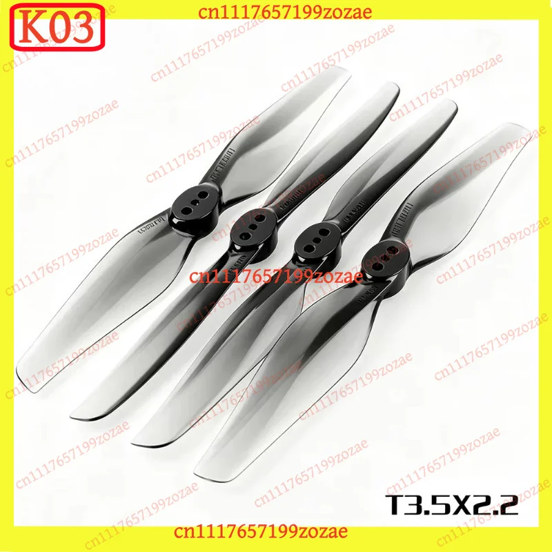 k03 4Pairs 3.5inch 3-Blade Propellers 3525 1.5mm Shaft T3.5X2.5X3 For RC FPV Racing Drone DIY Multirotor Spare Parts