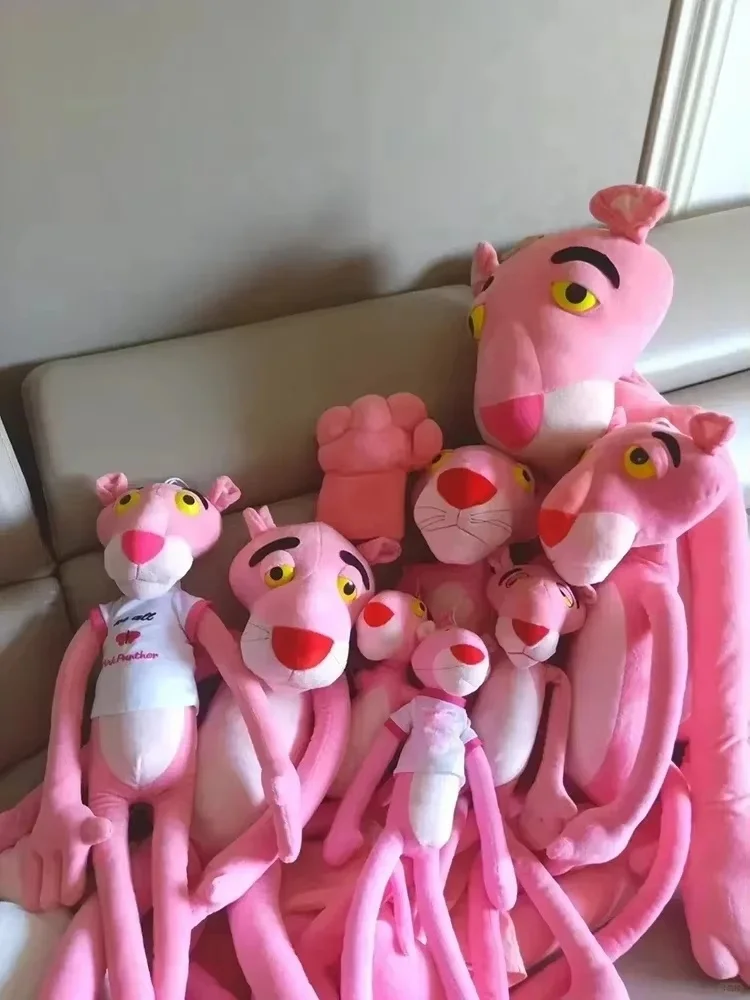 Muñeco de peluche de Pantera Rosa de dibujos animados de Disney, juguete de peluche de Anime, muñeca de tela suave y bonita, almohada para chico, juguete para regalo de cumpleaños para niños y adultos