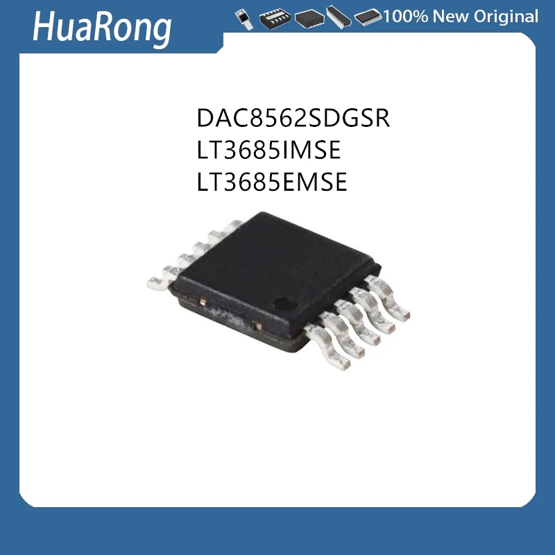 5Pcs/Lot   DAC8562SDGSR DAC8562S 8562 LT3685IMSE LT3685 LT3685EMSE LT3685  MSOP10