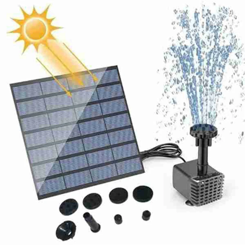 

Solar Fountain Pond Outdoor Bird Bath Fountains Solar Power Floating Garden(Purple)