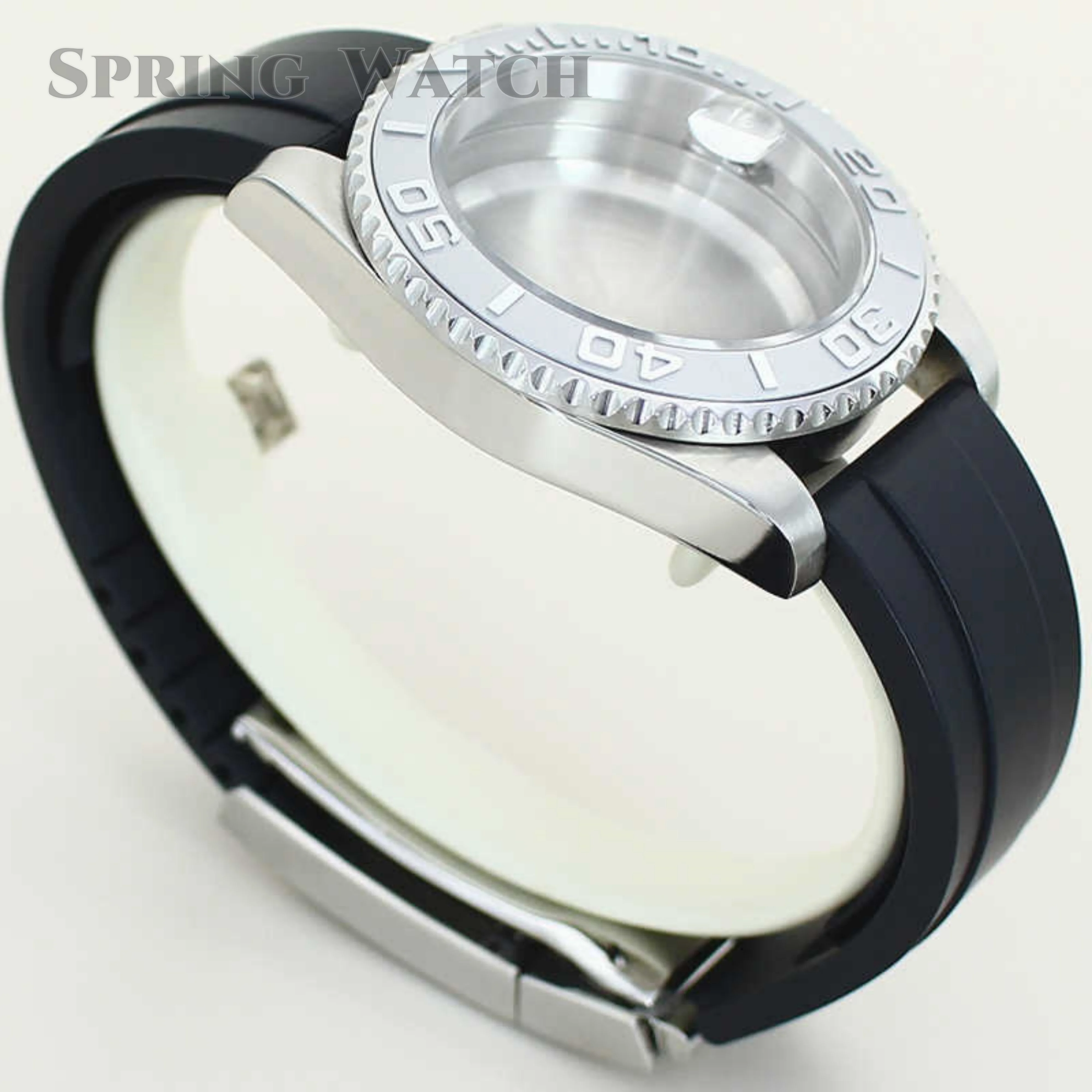 NH35 Watch Case 10ATM waterpoorf Rubber Watch Strap 316L Stainless Steel Case Suitable for SUB GMT NH34 NH35 NH36 Movement Parts