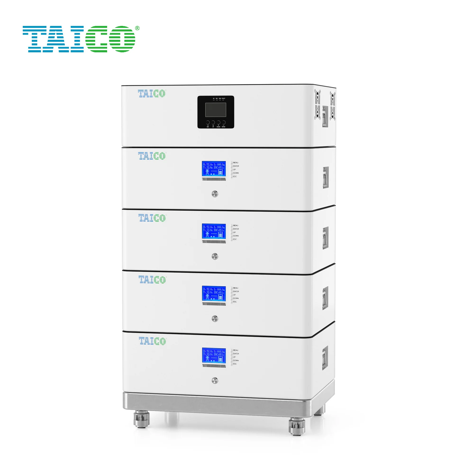 Stacked high-voltage LiFePO4 battery, solar photovoltaic power generation 204.8V100Ah, home energy storage battery 20KWh